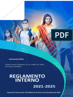 Reglamento Interno 2021-2025 - Piura