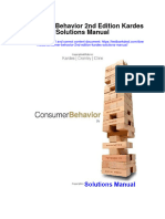 Consumer Behavior 2nd Edition Kardes Solutions Manual