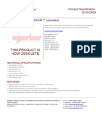 (Obsolete) : Product Specification 12/10/2023
