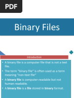 Binary Files