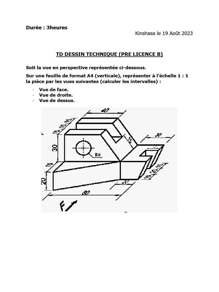 Bachelier Dessin Technique: Cours De Dessin Technique Pdf – YBEGT