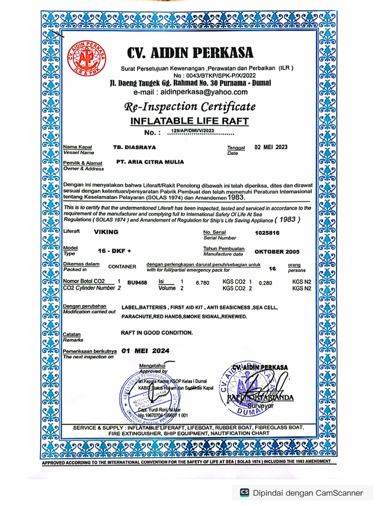 INFLATABLE LIFT RAFT | PDF