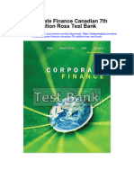 Corporate Finance Canadian 7th Edition Ross Test Bank