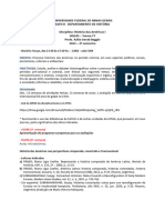 História Das Américas I - Partes I e II - Temas 1 A 6 - Incompleto - 2023-2