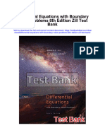 Differential Equations With Boundary Value Problems 8th Edition Zill Test Bank