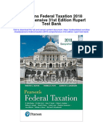 Pearsons Federal Taxation 2018 Comprehensive 31st Edition Rupert Test Bank