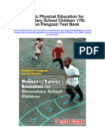 Dynamic Physical Education For Elementary School Children 17th Edition Pangzazi Test Bank