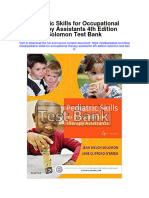 Pediatric Skills For Occupational Therapy Assistants 4th Edition Solomon Test Bank