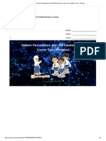 Sistem Persamaan Dan Pertidaksamaan Linear Satu Variabel - Print - Quizizz