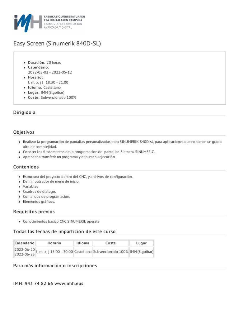Easy screen sinumerik 840d sl pdf