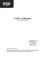 CSTE Sample Question Papers-Part 1