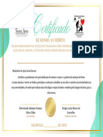 Certificado: de Honra Ao Mérito