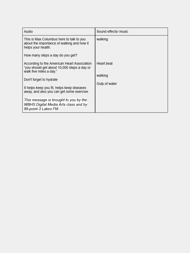 Psa Script PDF