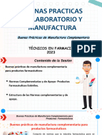 Semana 09 - Sesión 01. Buenas Prácticas de Manufactura Complementaria