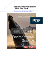 Environmental Science 16th Edition Miller Test Bank