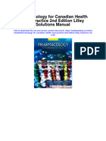 Pharmacology For Canadian Health Care Practice 2nd Edition Lilley Solutions Manual