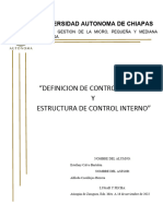 Definicion de Control Interno y Estructura de Control Interno 2