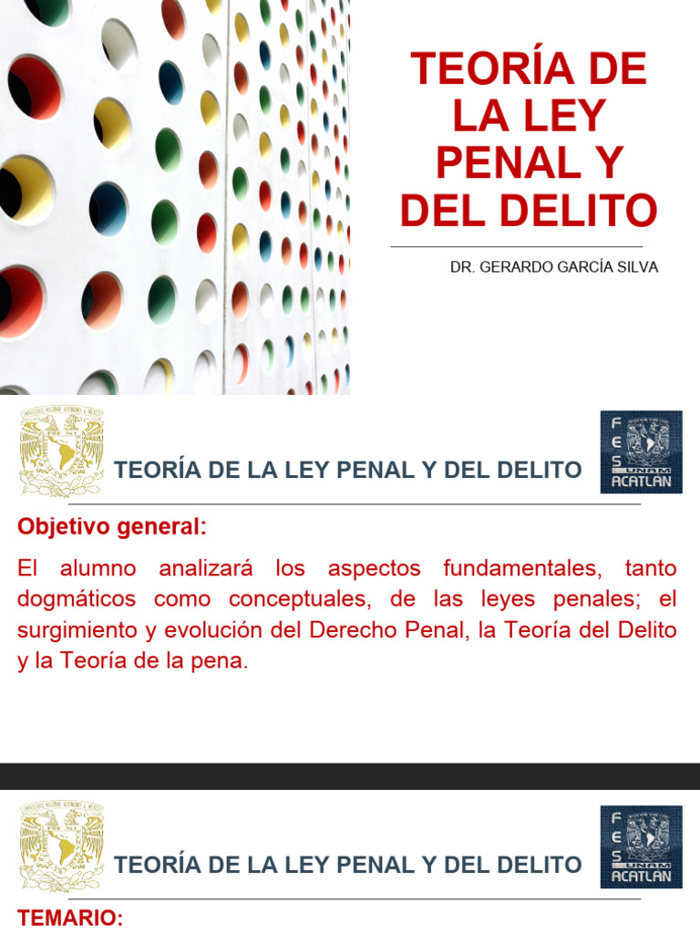 Teoría de la Ley Penal y Delito | PDF | Derecho penal | Justicia