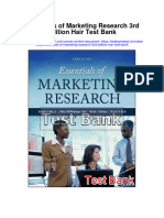 Essentials of Marketing Research 3rd Edition Hair Test Bank