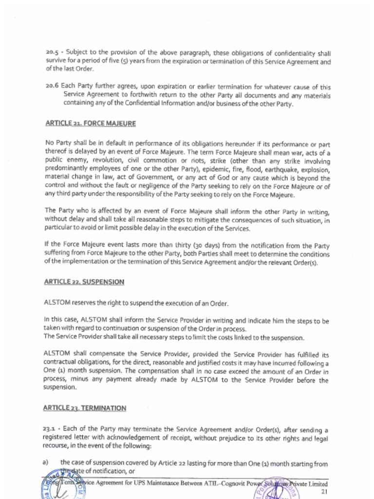 UPS Agreement With Scope of WorkBTP (Cognovit) 2130 PDF