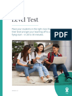 Level Test - Brochure