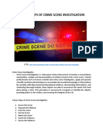 7 Basic Steps of Crime Scene Investigation