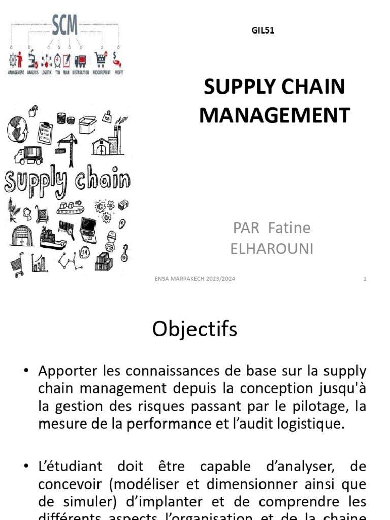 Gestion de la Supply Chain 2023/2024 | PDF | Logistique | Gestion de la ...