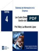 Las Cuatro Dimensiones de La Gestión Del Servicio Prof. Mary Luz Mouronte López