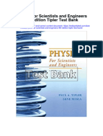 Physics For Scientists and Engineers 6th Edition Tipler Test Bank