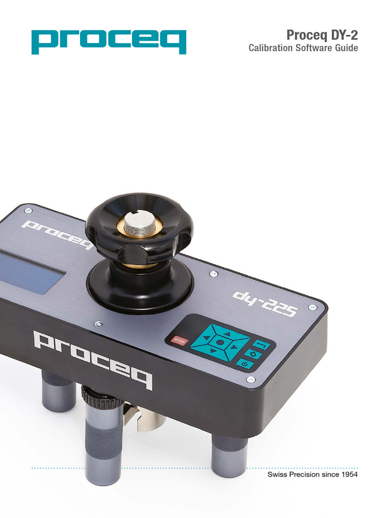 Proceq DY-2 Calibration Software Guide | PDF | Calibration | Accuracy ...