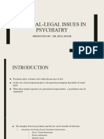 Clinical - Legal Issues in Psychiatry
