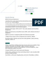 A A BAKI Current CV