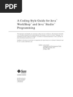 A Coding Style Guide For Java WorkShop and Java Studio Programming - Achut Reddy