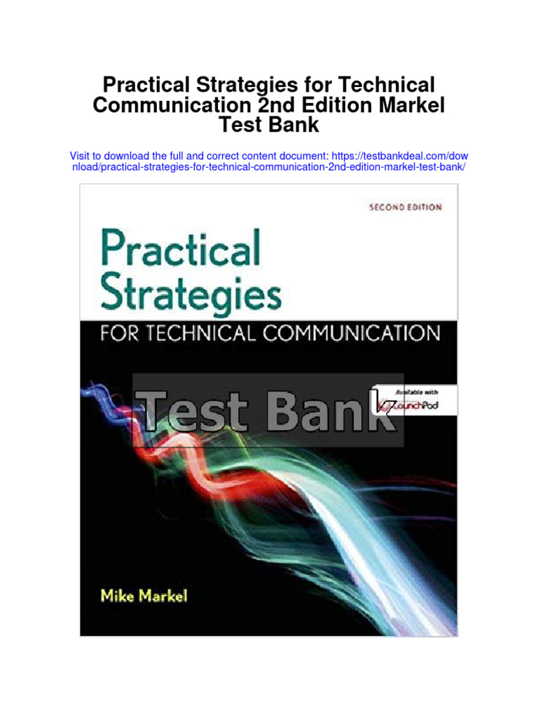 Practical Strategies For Technical Communication 2nd Edition Markel