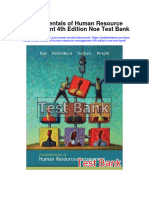 Fundamentals of Human Resource Management 4th Edition Noe Test Bank