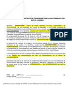 Finalizacion Contrato Indeterminado Mutuo Acuerdo