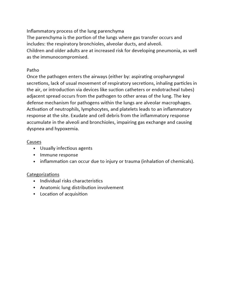 Pneumonia Pdf Pneumonia Respiratory System