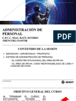 Sesion N°01 Semana N°01 Administracion de Personal 22.08.2022