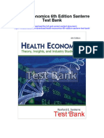 Health Economics 6th Edition Santerre Test Bank