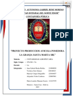 Informe Avicola La Granja Santa Marta SRL