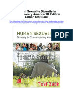 Human Sexuality Diversity in Contemporary America 9th Edition Yarber Test Bank