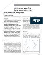 Simultaneous Determination of Aceclofenac, Paracetamol, and Chlorzoxazone by RP-HPLC in Pharmaceutical Dosage Form