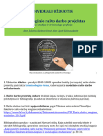 Kriminologinio Rašto Darbo Projektas