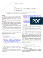 D7381-07 (2013) Standard Practice For Establishing Allowable Stresses For Round Timbers For Piles From Tests of Full-Size Material