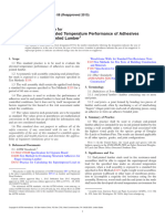 D7374-08 (2015) Standard Practice For Evaluating Elevated Temperature Performance of Adhesives Used in End-Jointed Lumber