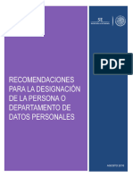 Recomendaciones Designar