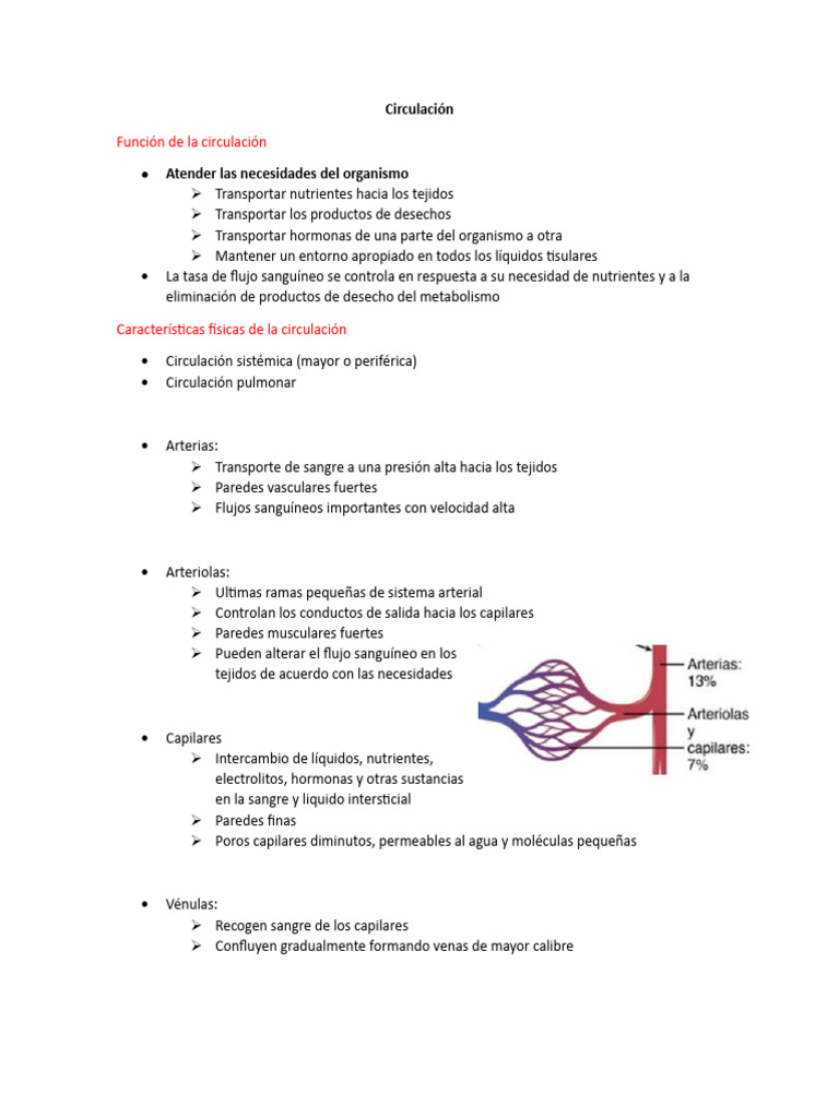 Resumen Cap 14 Guyton Fisiologia PDF Sistema circulatorio Vena