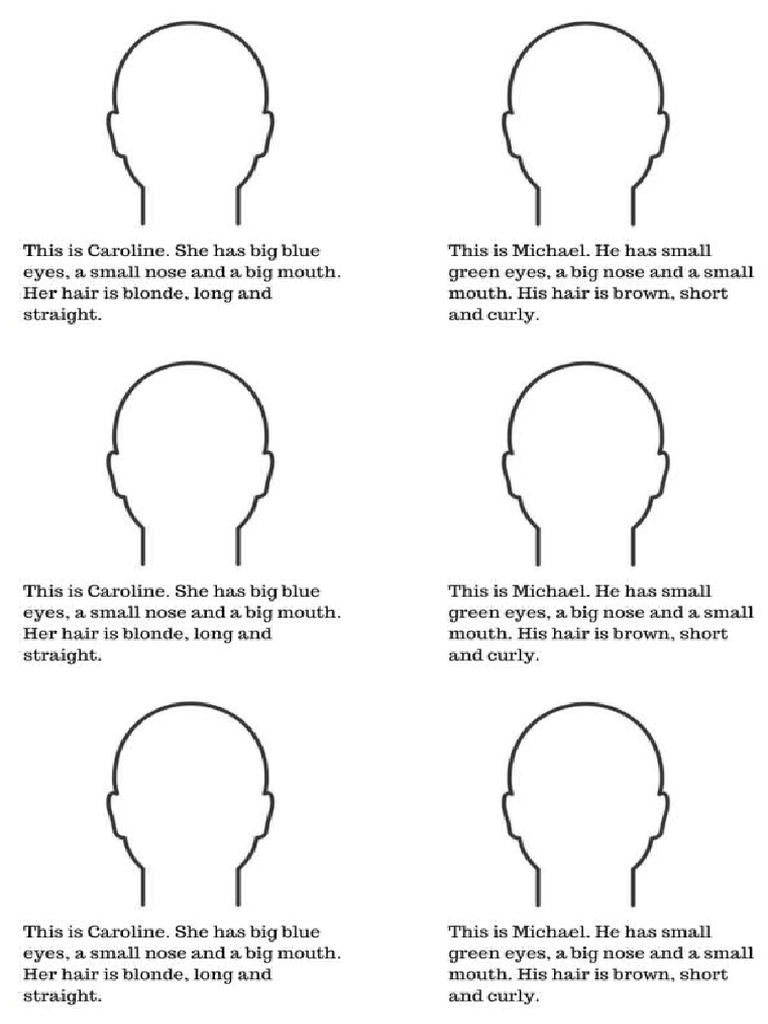 Faces To Draw Descriptions PDF