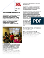 Paraguay Senado Aprueba Salario Minimo para El Trabajo Domestico