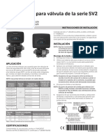 Kits de Brida para Válvula de La Serie SV2: Instalación